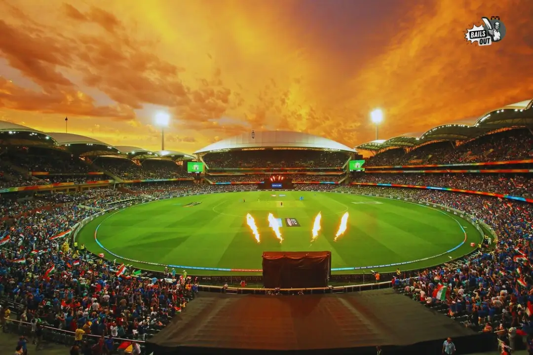 Evening view at Adelaide Oval