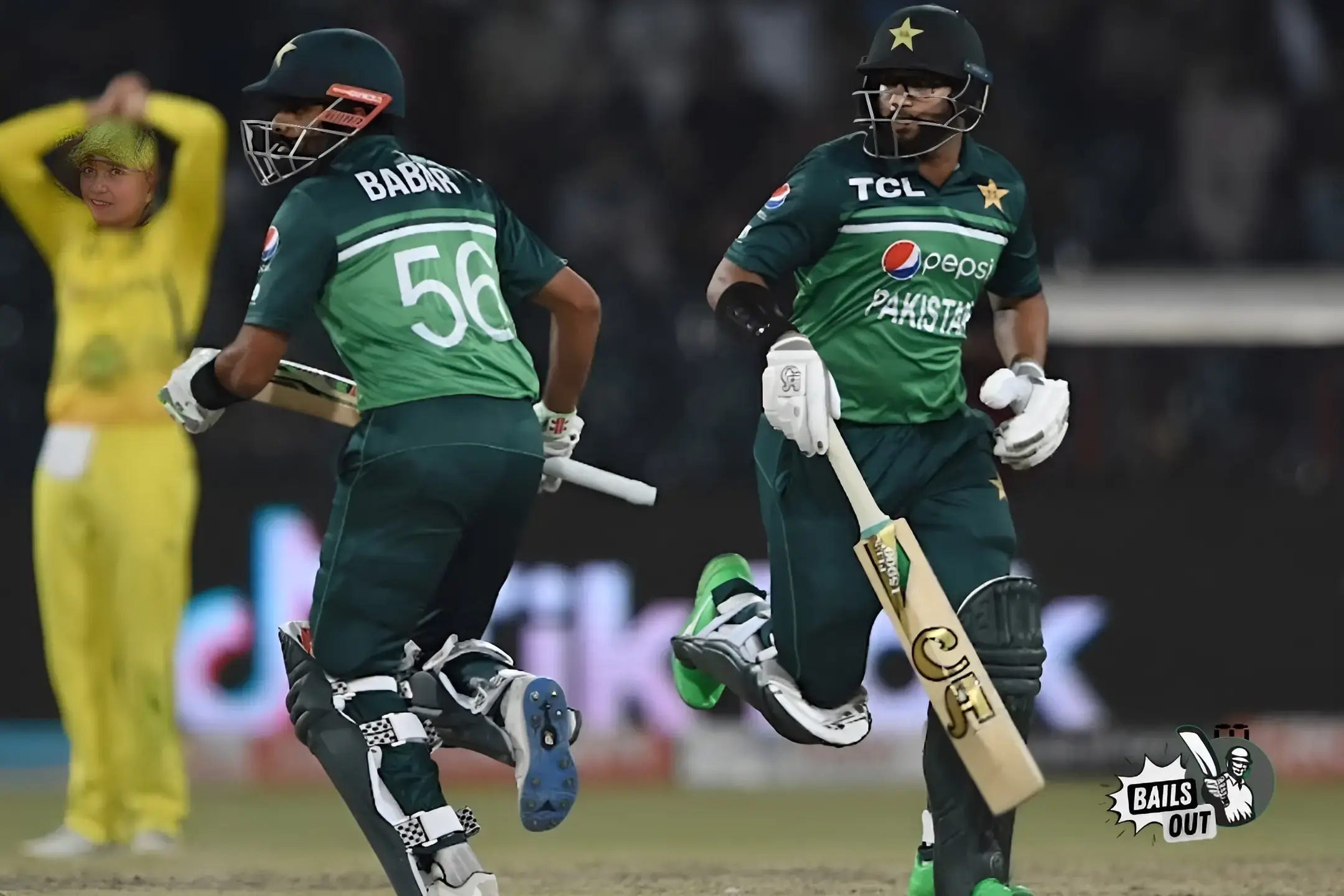 Pakistan batting against Australia