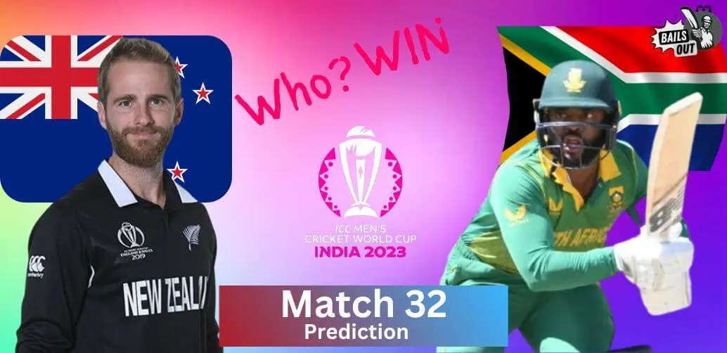 Who Will Win – 01 Nov 23 Match Prediction New Zealand vs. South Africa 32nd Match (ICC World Cup India 2023)