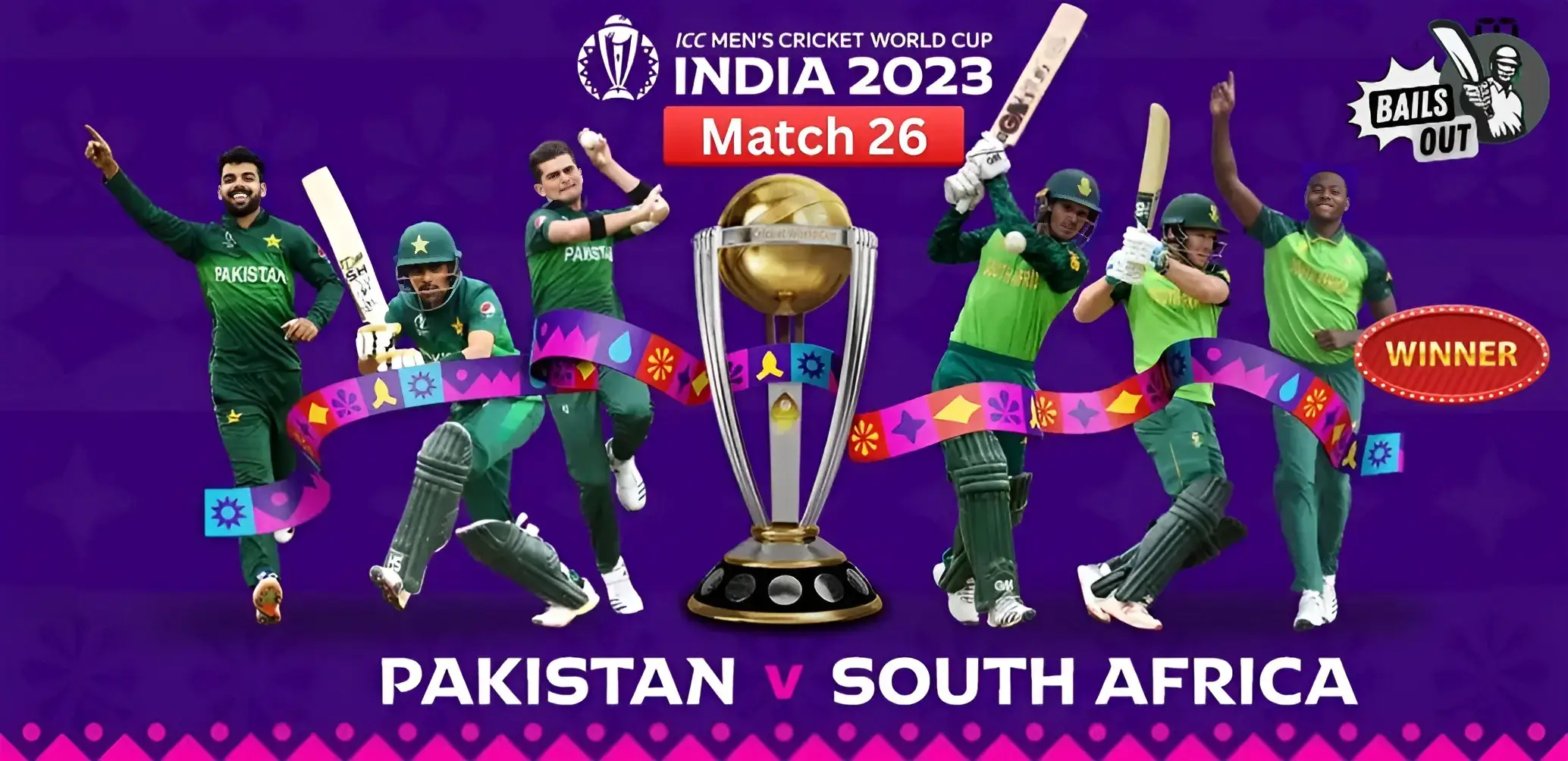 Who Won Pakistan Vs South Africa 26th Match of World Cup 2023 – 27 Oct Match Performance, Scores Updates