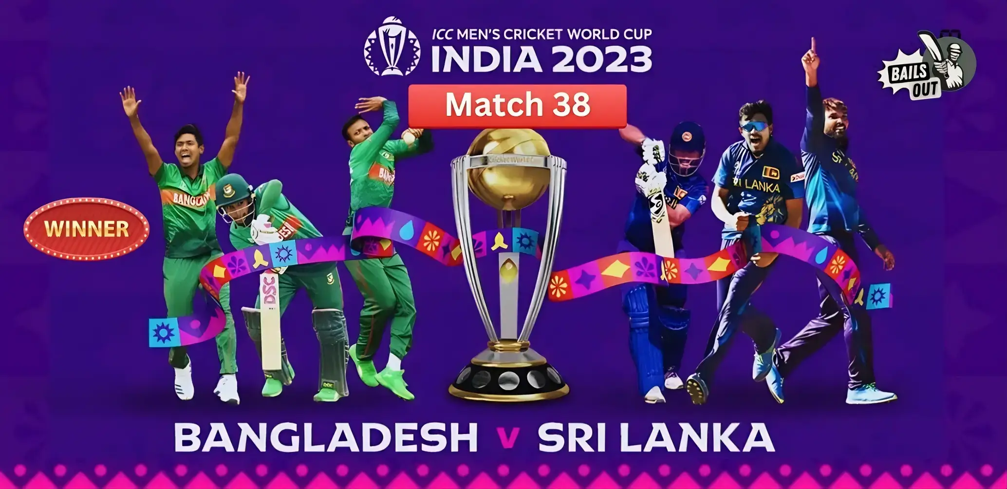 Who Won Sri Lanka Vs Bangladesh 38th Match of World Cup 2023 – 06 Nov Match Performance, Scores Updates