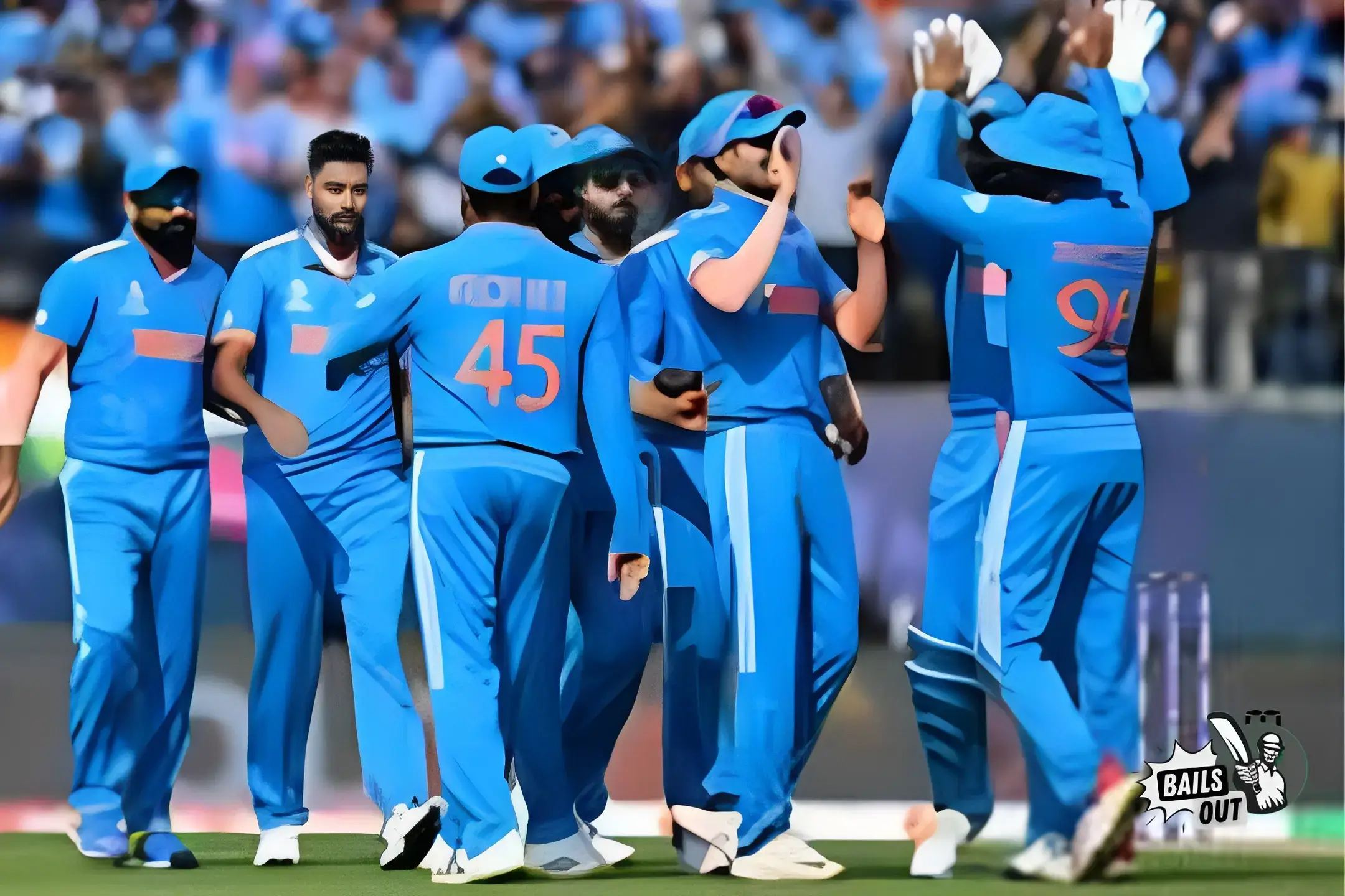 India Bowling against New Zealand, 1st Semi-Final World Cup 2023