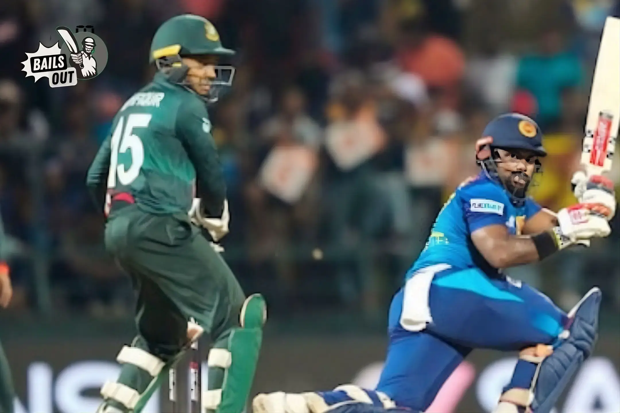 Sri Lanka batting against Bangladesh