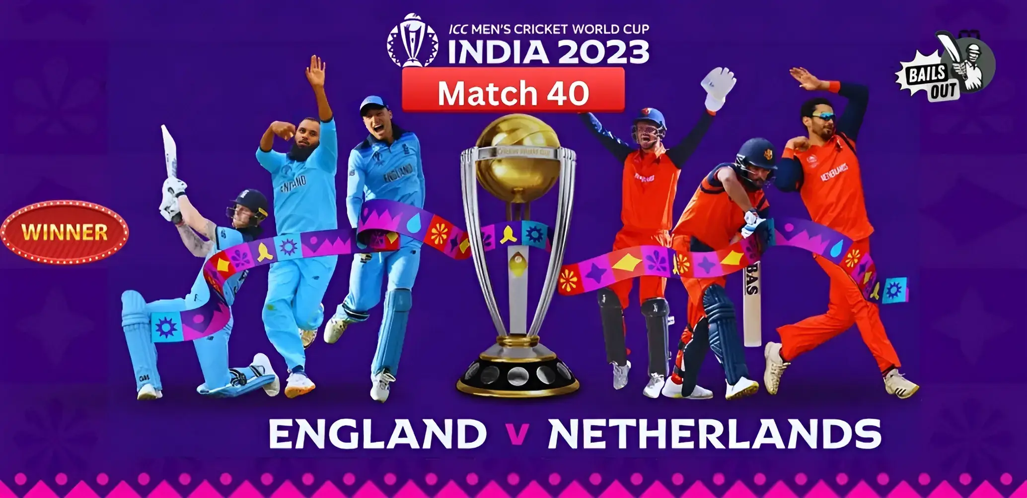 Who Won England Vs Netherlands 40th Match of World Cup 2023 – 08 Nov Match Performance, Scores Updates